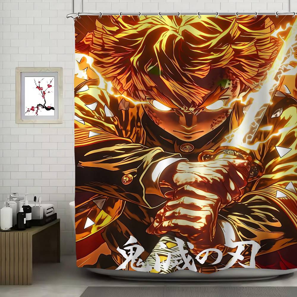 Zenitu Bathroom Shower Curtain Shielding Partition Shower Curtain Quick Dry Can Be Scrubable Light Opaque Bath