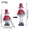 Christmas Snowman Plush Toy With Stretching Design For Holiday Decor And Gift