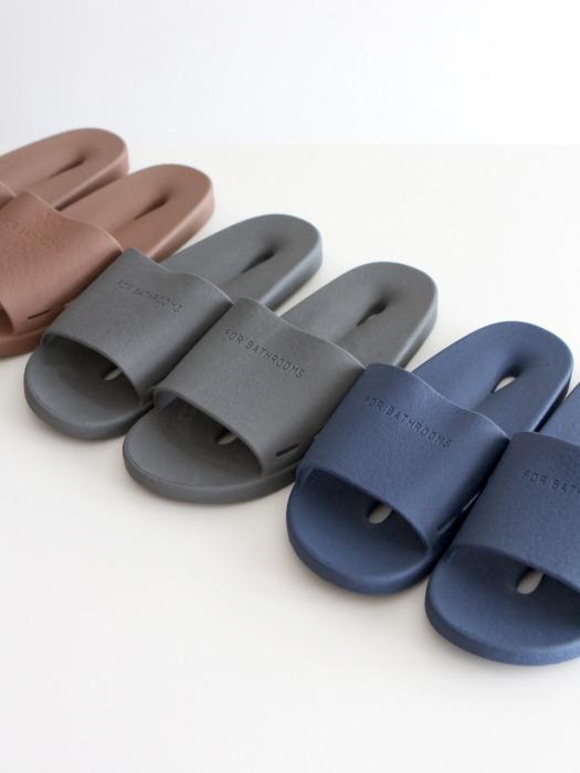 cocorobox simple color bathroom slippers brown
