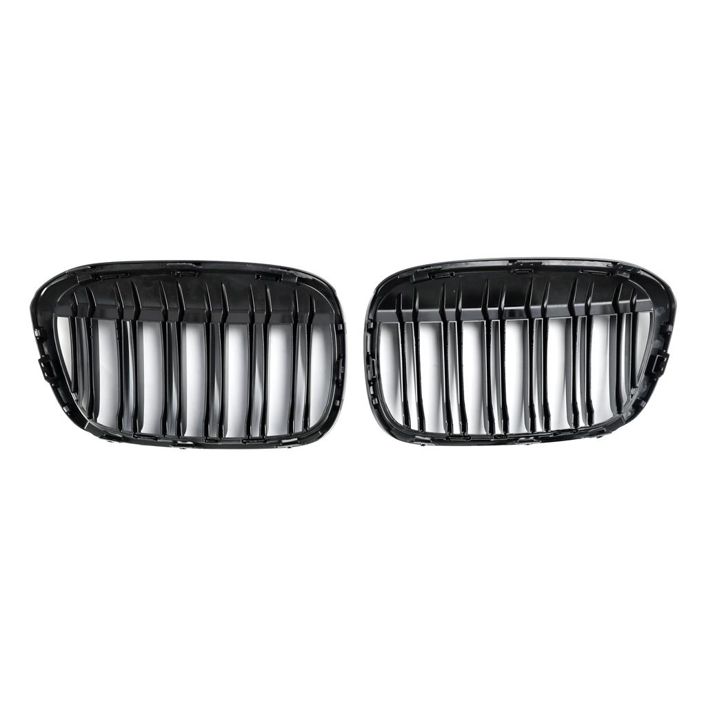 2 PEÇAS Preto Brilhante Grelha Dianteira Rim Grelha Ajuste BMW X1 F48 F49 2016-2019