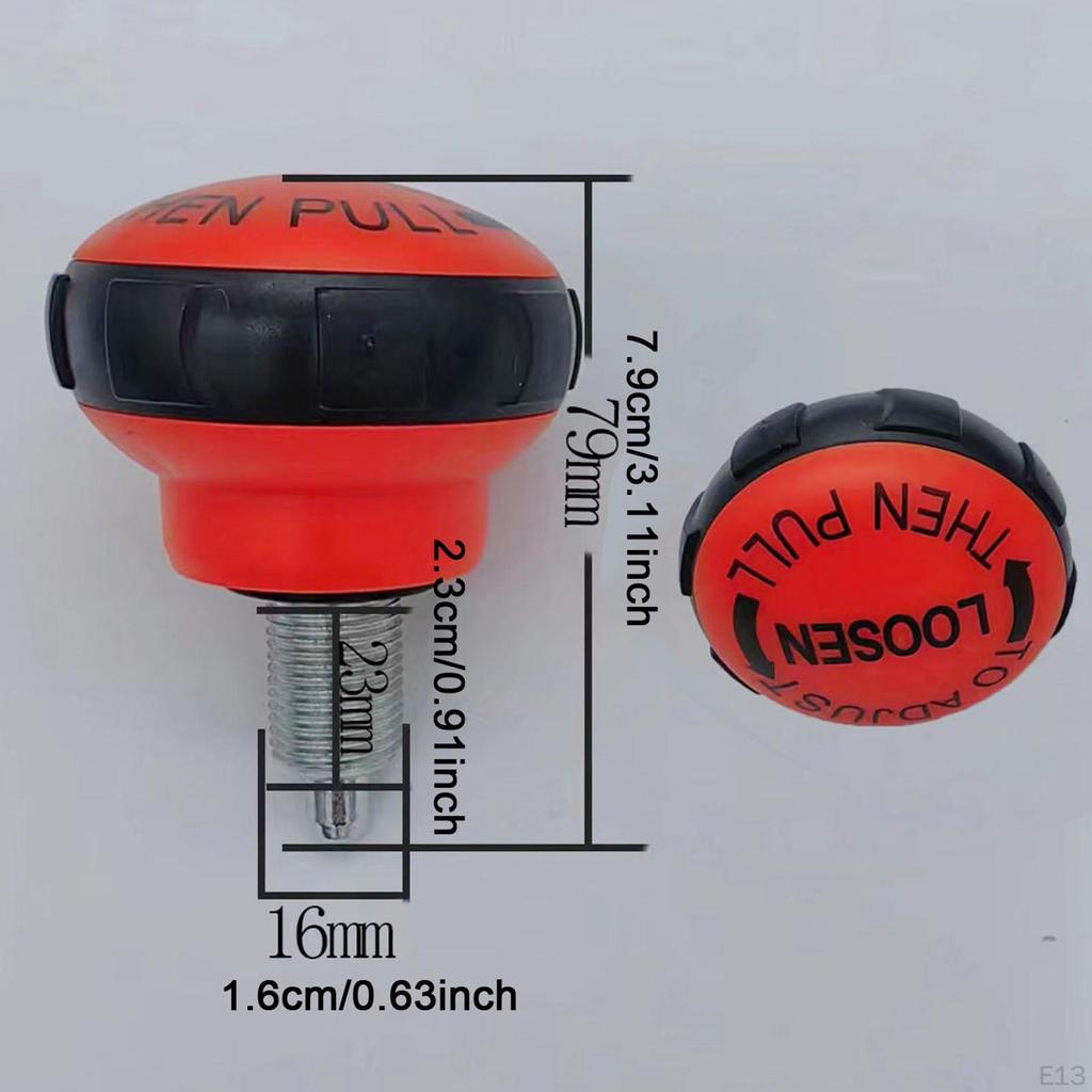 16MM Ergonomisk Trekkstiftknott for Erstatning av Treningssykkel Enkel Installasjon