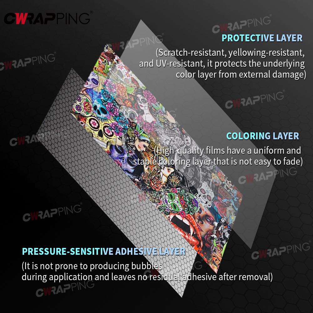 Graffiti Camo Film Waterproof Self-adhesive Car Stickers Exterior Car Vinyl Wrap Body Covering Off Road Accessories Auto Sticker