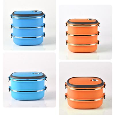 Rectangle Stainless Steel Thermal Lunch Box Food Storage Container