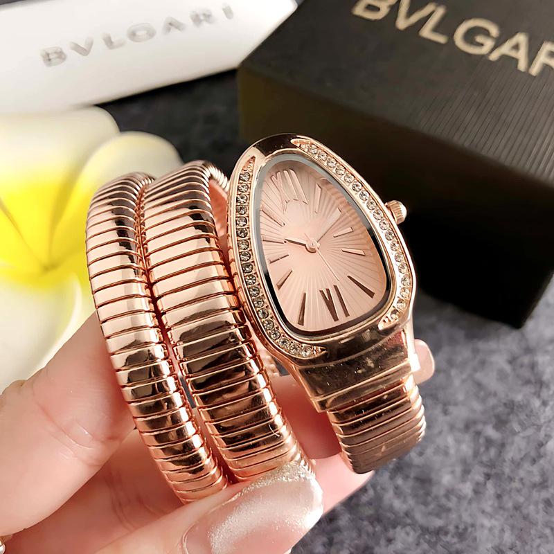 BV Home Fashion Retro Quartz Snake-Shaped Wristwatch for Women and Students