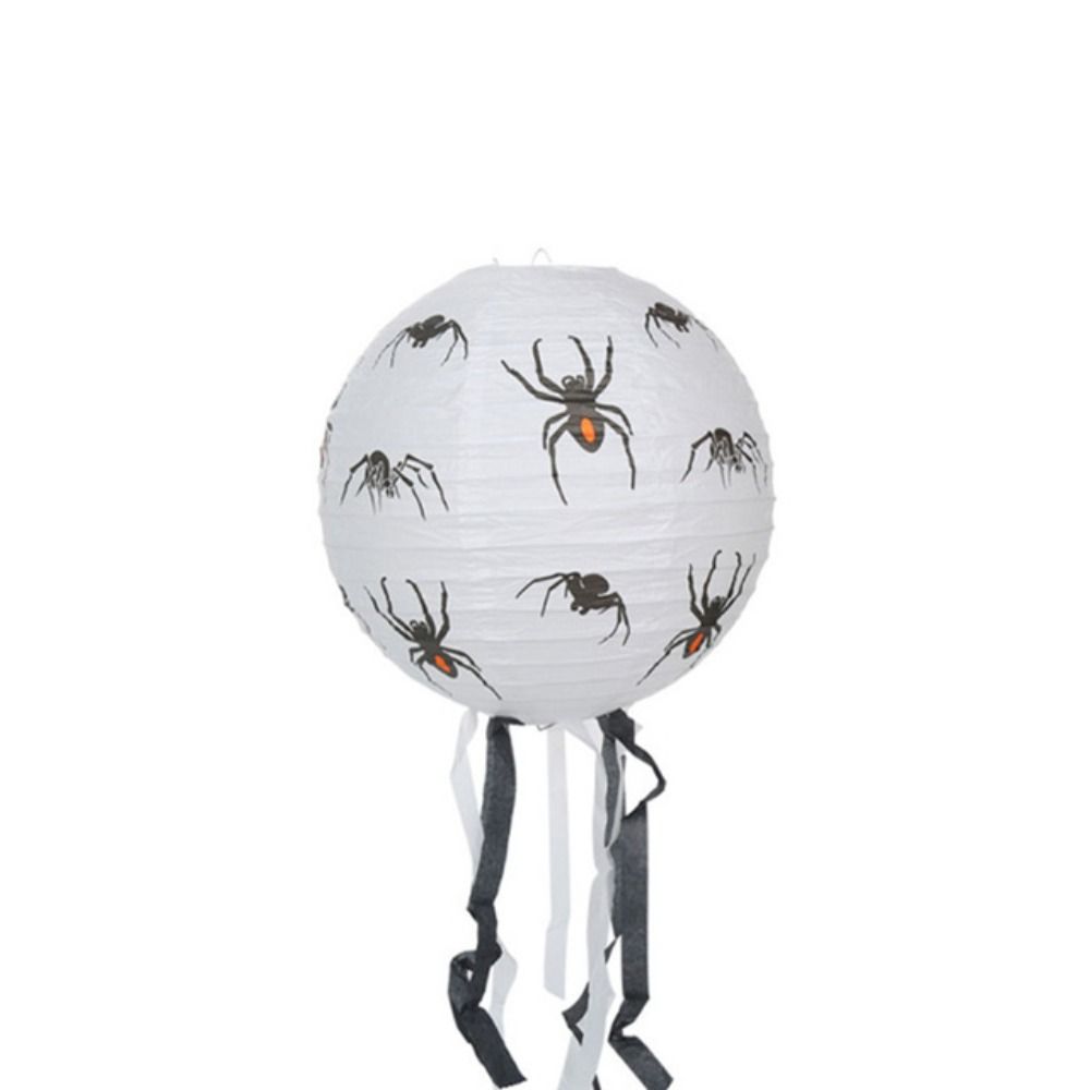 

Festival Prop Halloween Paper Lanterns Spider Bat Pattern Hanging Ornaments Shopping Mall 40cm-D