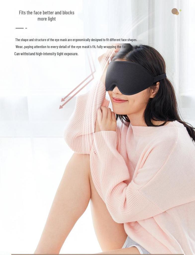 Bestselling 3D Contour Sleep Mask with One-Piece Nose Wing, Perfect for Insomnia and Complete Darkness