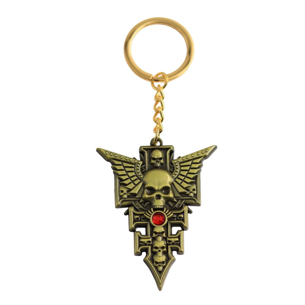 Warhammer Heretic Inquisition 3D Retro Metal Keychain Pendant - Gamer Gift Collection
