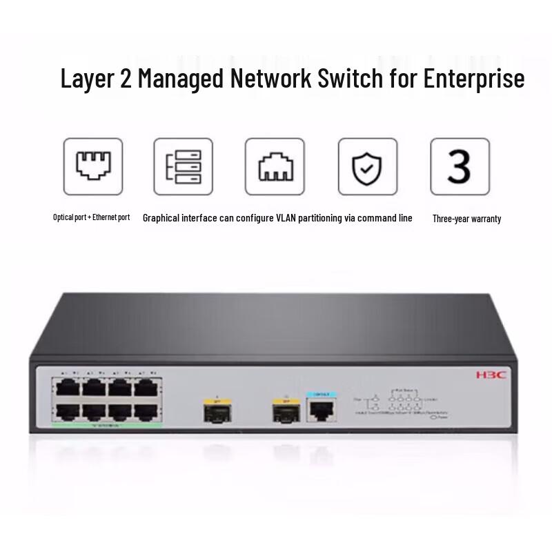 H3C S1850V2-10P-EI Gigabit PoE Managed Switch