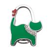 Two-heart Cat Bag Hook: Customizable Logo, Inner-Folding Table Edge Hook for Ladies