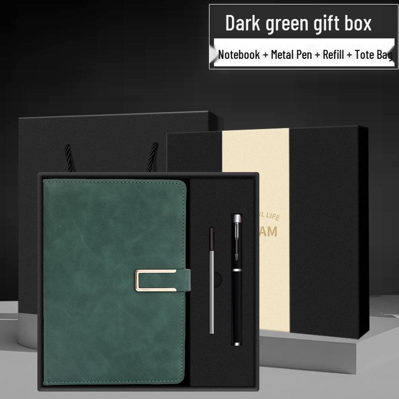 Individuelle Gestaltung eines A5-Notizblocks für das Büro mit Logo-Schnalle