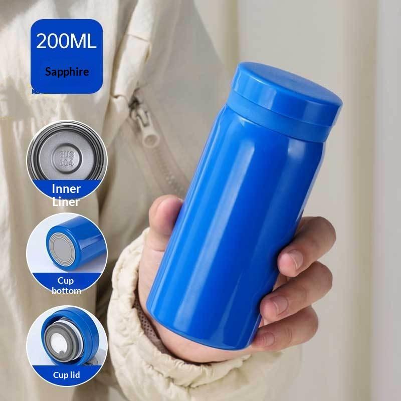 200Ml Mini Thermos Bottle Coffee Mug Stainless Steel Insulated Cup Portable Thermos Cup Travel Water Bottle Tea Cup