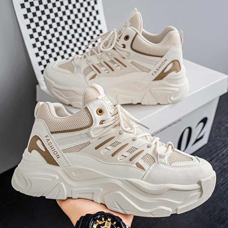 New Men's Fashion Casual Low Top Sports Shoes Students Thick Sole Comfortable Sneakers Boys Male Classic Breathable Basketball Shoes