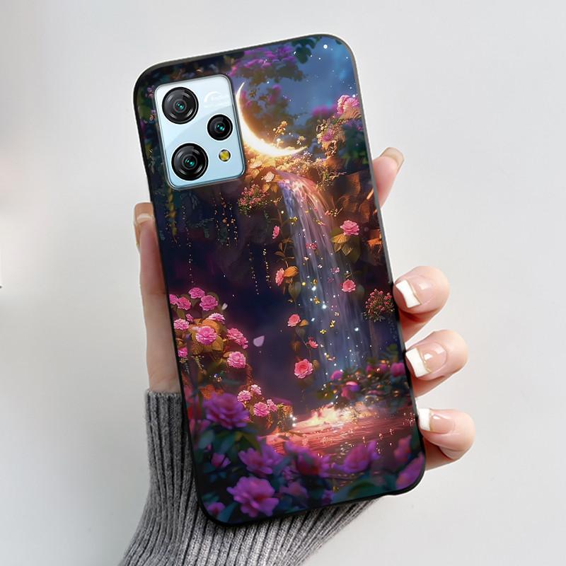 For Blackview A53 Case Blackview A53 Pro Back Cover Luxury Cute Love Rabbit Funny Black TPU Soft Silicone Protective Phone Case