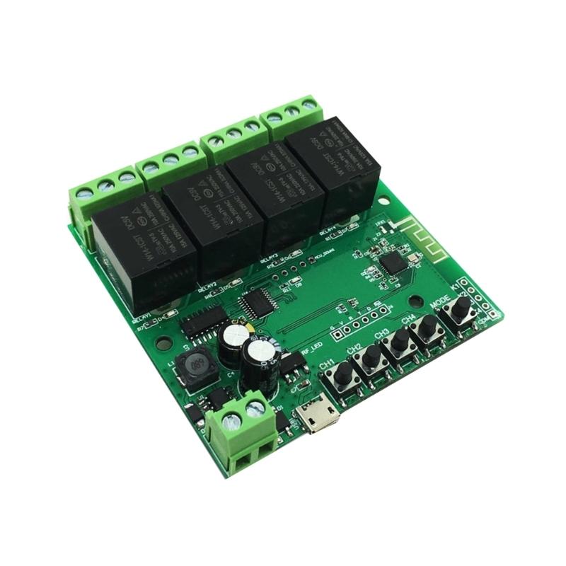 

Remote Control Light es WiFi Wireless es Modules 7-32V/USB 5V 4CH WiFi Light es Curtain Control