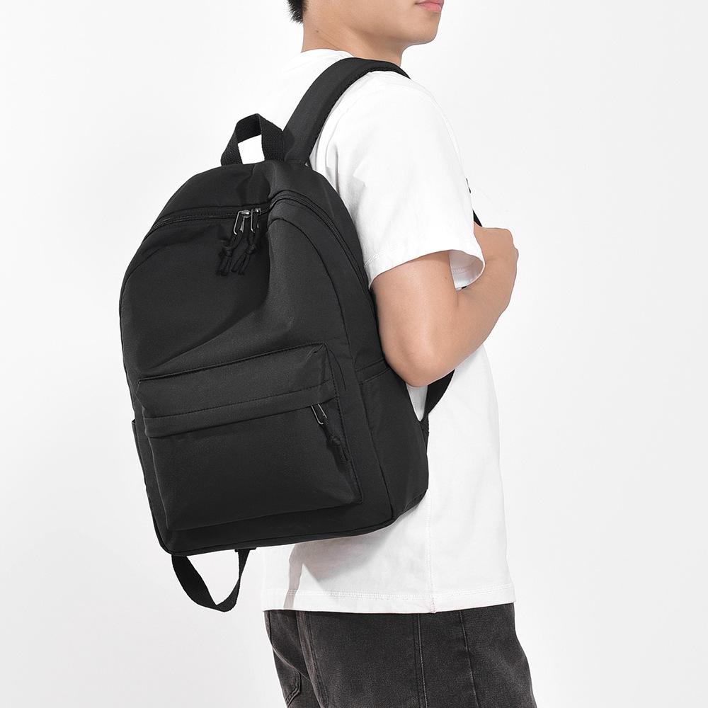 Simple Travel Backpack Solid Color Backpack Casual Backpack Large Capacity Student School Bag Backpack Women