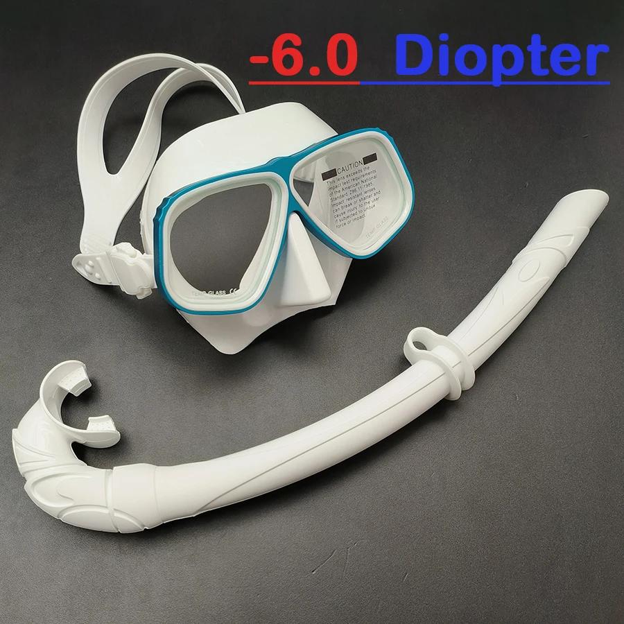 -1,5 à -6,0 Masque de plongée correcteur professionnel type Apollo Plongée Aluminium RX Masque de plongée optique avec puissance dioptrique de Li Utilisation Pratique