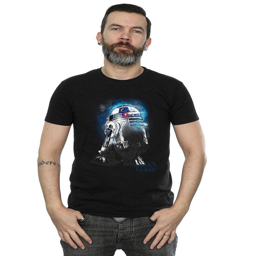 Star Wars: The Last Jedi Mens R2-D2 Brushed Cotton T-Shirt