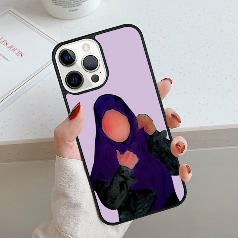 Muslim Islamic Eyes Arabic Hijab Girl Phone Case For iPhone 17 Air 11 12 13 14 15 16 Pro Max Cover For iPhone 17 Air Max Plus