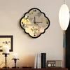 Medieval Modern Ins Wall Clock Nordic American Bedroom Bedside Living Room Japanese Retro Simple Decorative Painting Clock