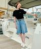 Seteo (W) Nerja Denim Bermuda Pants Union Light Blue