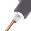 2Pcs Motorrad Led Lenker Ende Blinker Licht Für 22Mm Lenker Seite Marker Lampe Weiß Gelb/Rot/blau Griff Blinker