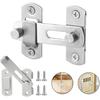 Flip Latch 8 Pcs Stainless Steel Sliding Barn Door Lock Multi-Purpose Hardware Gate Latches Safety Latches for Wooden Furniture Window Closet for