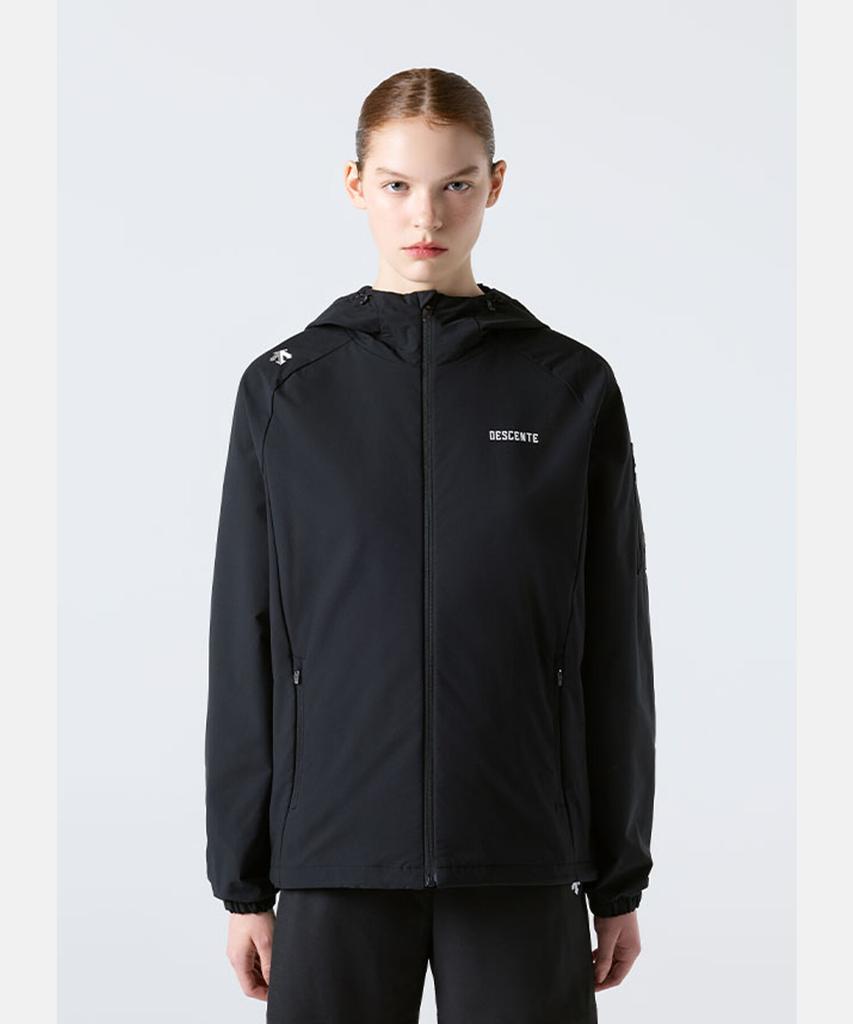 Descente Lined Training Hooded Zip-Up Jacket Black Sr123Twt22