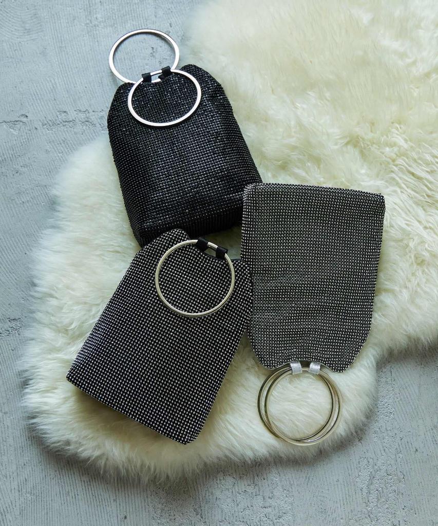 Party Handbag Party Bag 2way Ring Handle Shoulder Bag Mini Tote Rhinestone Bijou Clutch Bag Mini Bag Dress Occasion Wedding Ceremony Entrance Ceremony