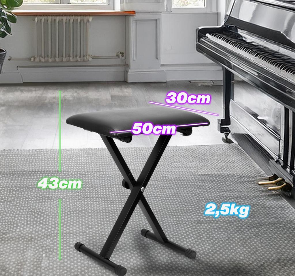 MusicMate MM-K25 Leggiero piano and keyboard bench