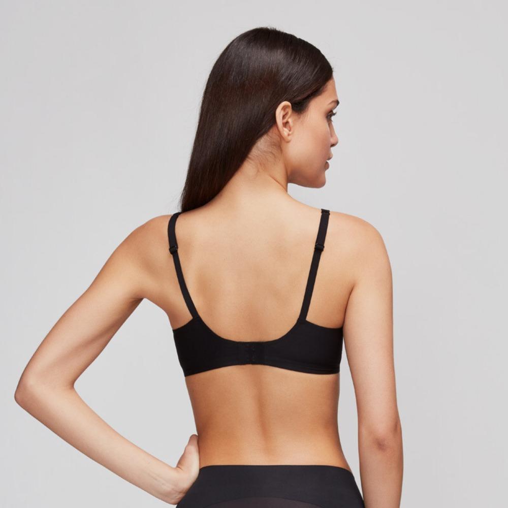 Push Up Bra Backless Women Jelly Bras Low Cut Sexy Plunge Brassiere Open Back Wedding Underwear Invisible Seamless Deep V Lingerie