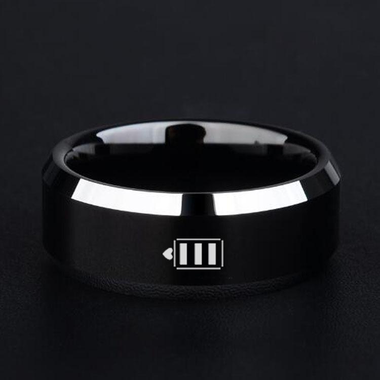 Punk Vintage Siyah bıçak alev Desen Erkek Yüzük Paslanmaz Çelik Titanyum Yüzükler Erkekler Kadınlar için Alyanslar