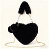 Heart Zippered Shoulder Bag Crossbody Bag