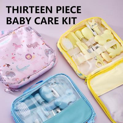 Baby Care Kit Baby Nasal Aspirator Nail Clipper Thermometer 13 Piece Set Daily Cleaning Careful Care of Small Children Home Always Daily Necessities