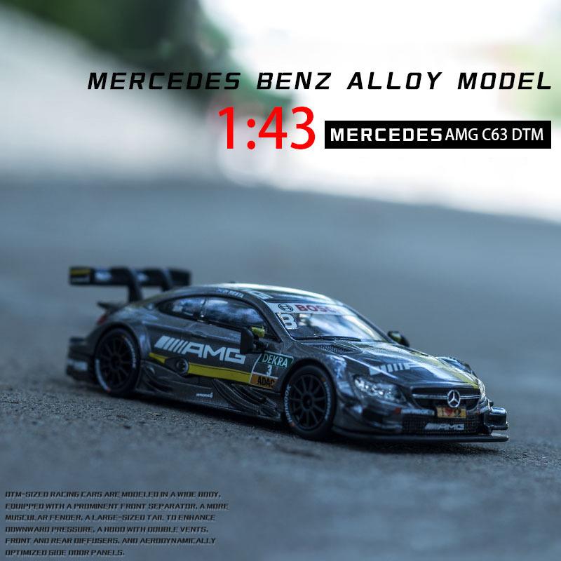 Model auta Benz AMG C63 DTM v měřítku 1/43, stahovací autíčko pro děti Batole Kluci Dívčí Kolekce dárků