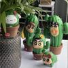Chan Shin Crayon Family Action Figure Cosplay Cactus Anime Collectible Model Toy