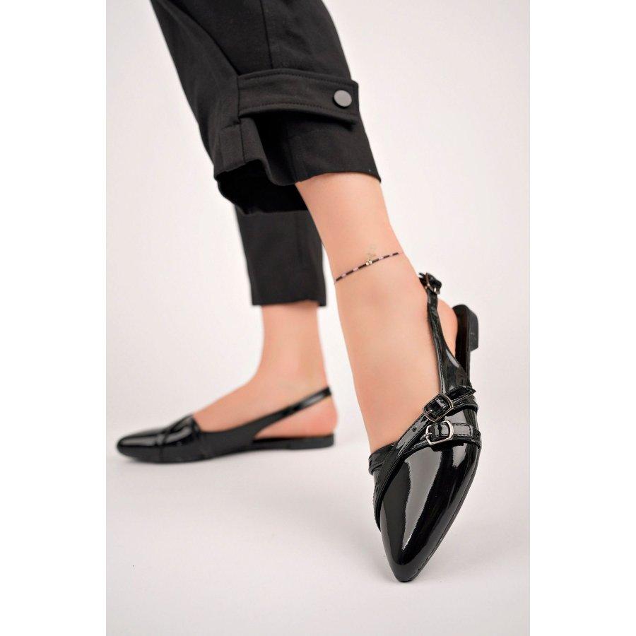 Women's Open Back Flat Shoes / Flat Sandals