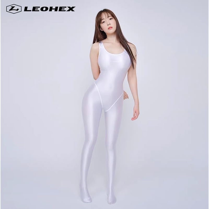 [LEOHEX] Shiny full body unitard classic bodysuit slippery leotard cosplay costume campaign girl rhythmic gymnastics sexy costume [Manufacturer