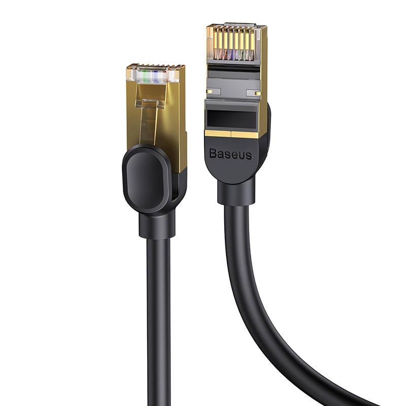 Kabel Sieciowy Baseus Ethernet Rj45, 10Gbps, 1M (Czarny)