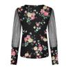 Women Puff Sleeve Tops  Crewneck Sequin Casual Blouse Slim Comfy Bottomed Shirts Flexible  Pullover