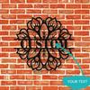 1pc Art Deco Metal Wall Art Sculpture Mandala Welcome Sign Holiday Anniversary Decor Gift