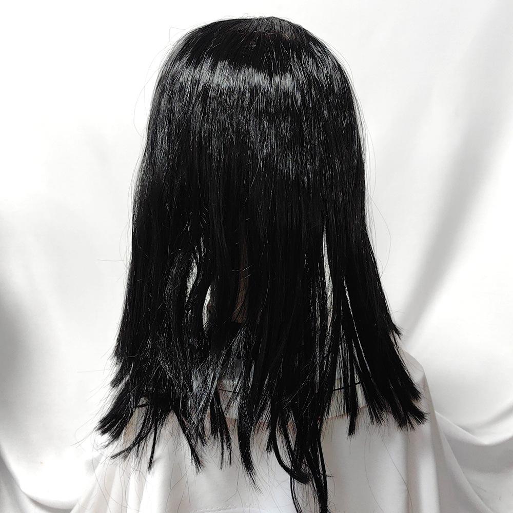 Halloween Haunted House NPC Vampire Ghost Mask Escape Room Horror Long-Haired Rot-Faced Zombie COS Scary Headgear