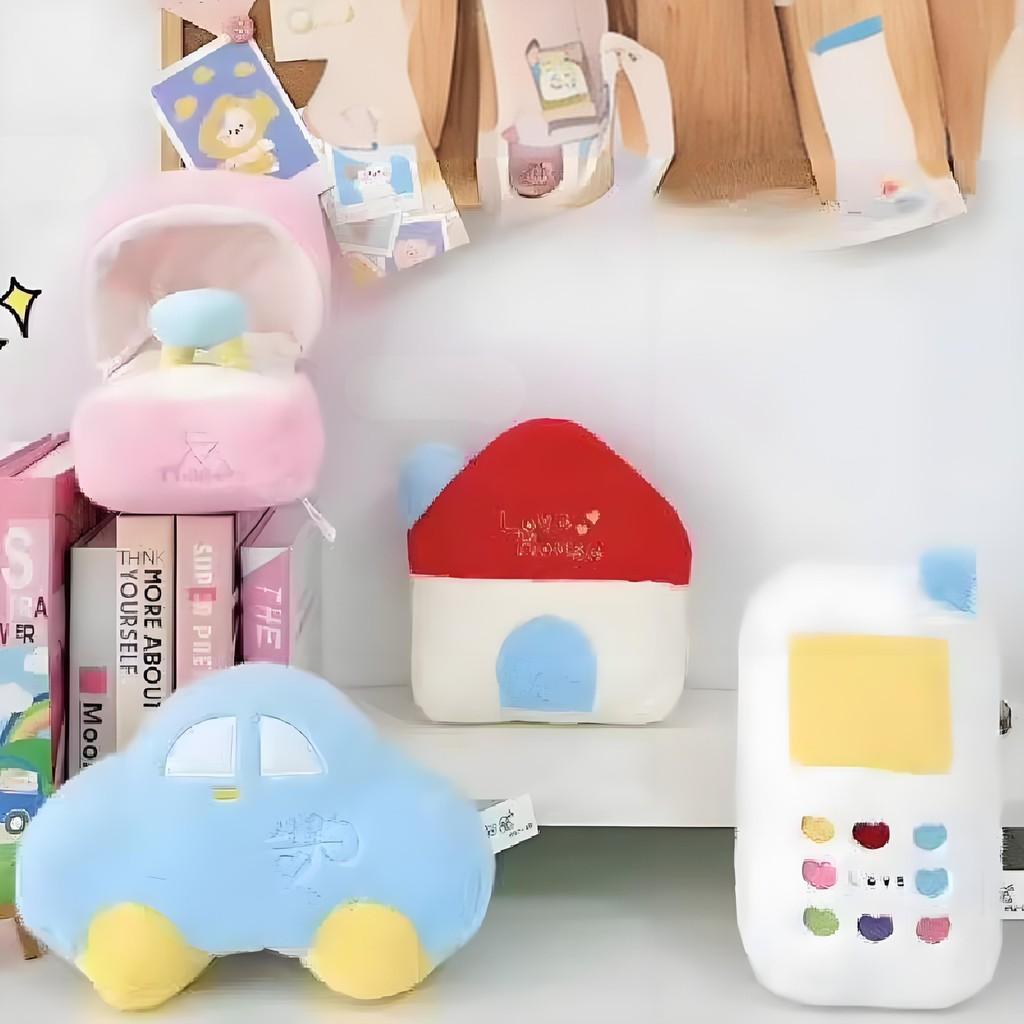 Phone Car House Ring Shaped Plush Toys Stuffed Animal Doll Kids Birthday Gift