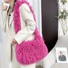 Long Plush Women's Large Shoulder Bag Luxury Faux Fur Female Messenger Bags Y2k Punk Girls Fluffy Tote Handbags Crossbody Bag