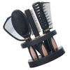 Set of 5 Hair Combs Mirror Set Professional Salon Hair Cutting Brushes Sets Salon Hairdressing Styling Tool And Holder