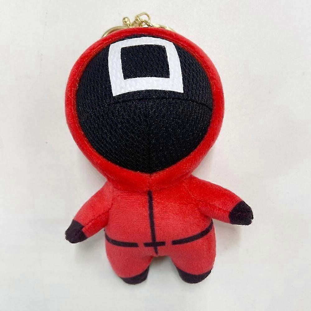 Squid Game Perifere Pluche Pop Sleutelhanger Hanger Tas Ornament Toy Gift Square Cute