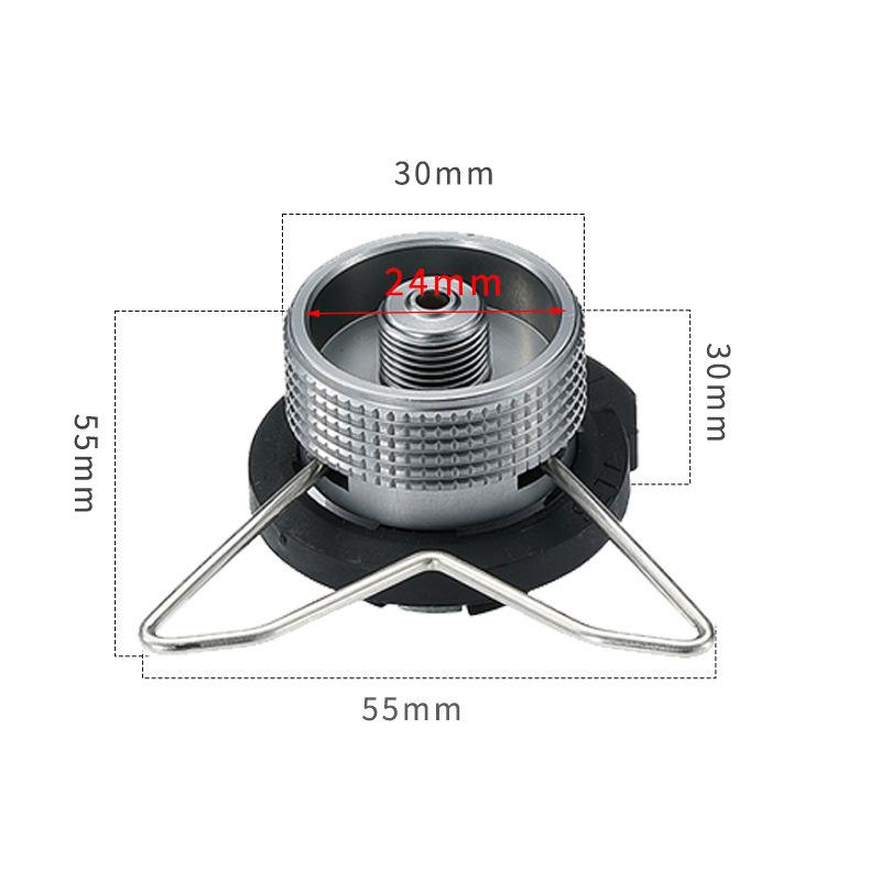 Outdoor Multifunctional Card Stove Adapter Butane Long Gas Tank Self-Locking Converter Bracket for Camping Stove