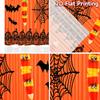 2D FLAT PRINTING 2pcs Curtains (Without Rod) Halloween Candy and Bats Easter Festival Popular Curtains&Drapes Versatile