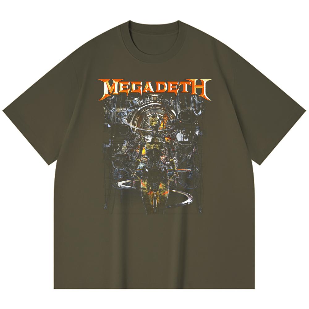 T-shirt Heavy Metal 230 g/m² 100% Bawełna Z Nadrukiem Zespołu Rockowego Popularnej Muzyki Unisex Ciężki Bawełniany T-shirt