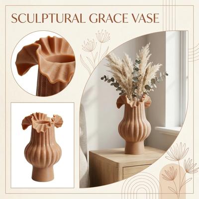 Decorative Flower Vase Minimalist Home Tabletop Floral Container