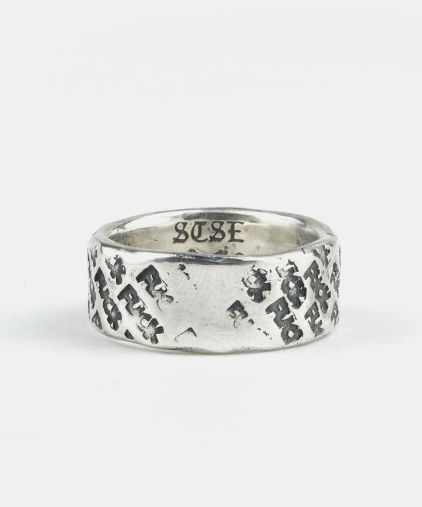 Sheen666 F Pattern Silver Ring (A Type)
